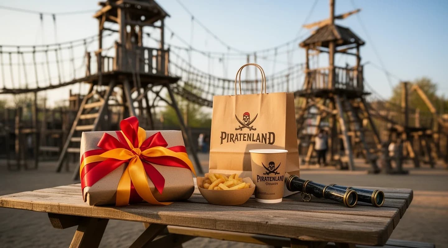 Cadeautje voor jarige bij Piratenland-feest