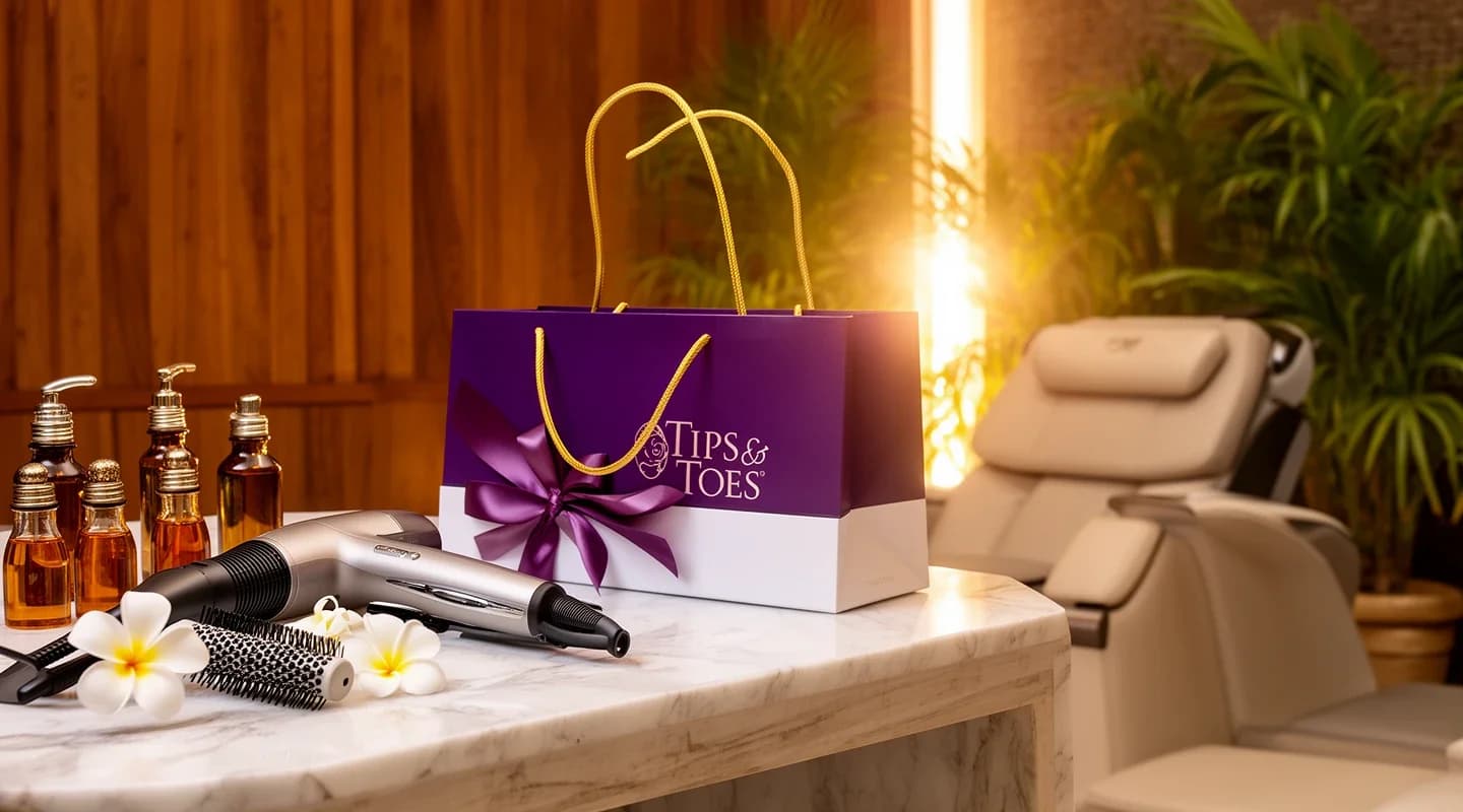 Blow-dry treatment or head, neck, and shoulder massage as a birthday gift — Tips & Toes