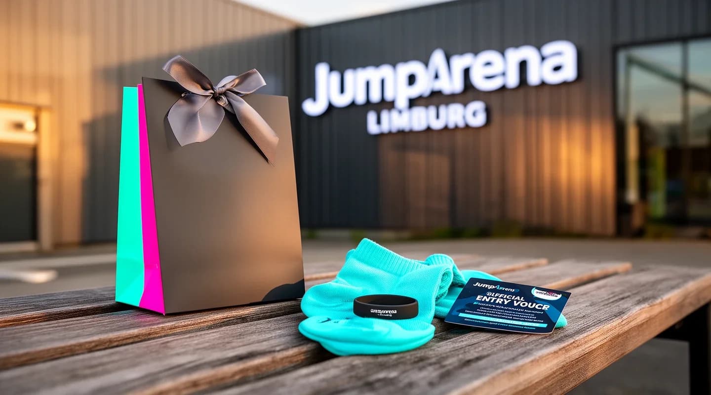 Eintrittsgutschein für das Geburtstagskind; beim Classic Jump zusätzlich Eintrittsband und Jump-Socken gratis