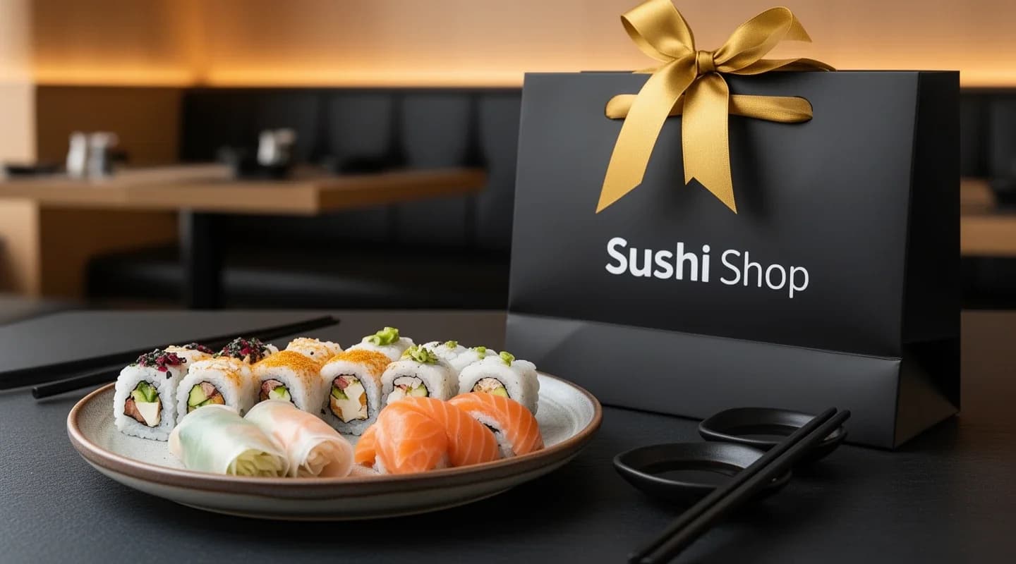 Een favoriet recept gratis te kiezen uit Maki, California en Spring Rolls (6 stuks)