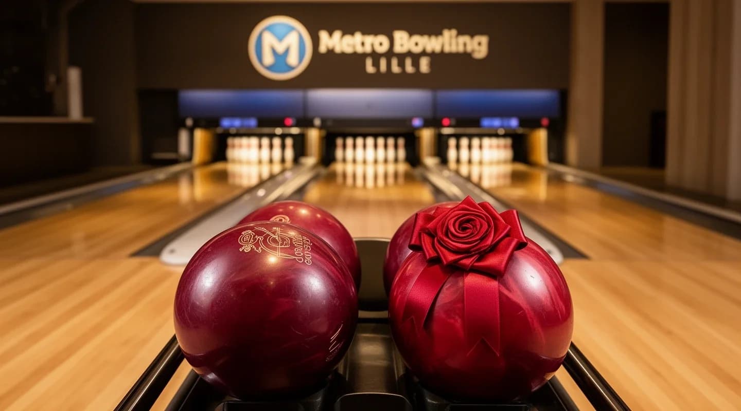 Deux parties de bowling offertes à la personne qui fête son anniversaire.