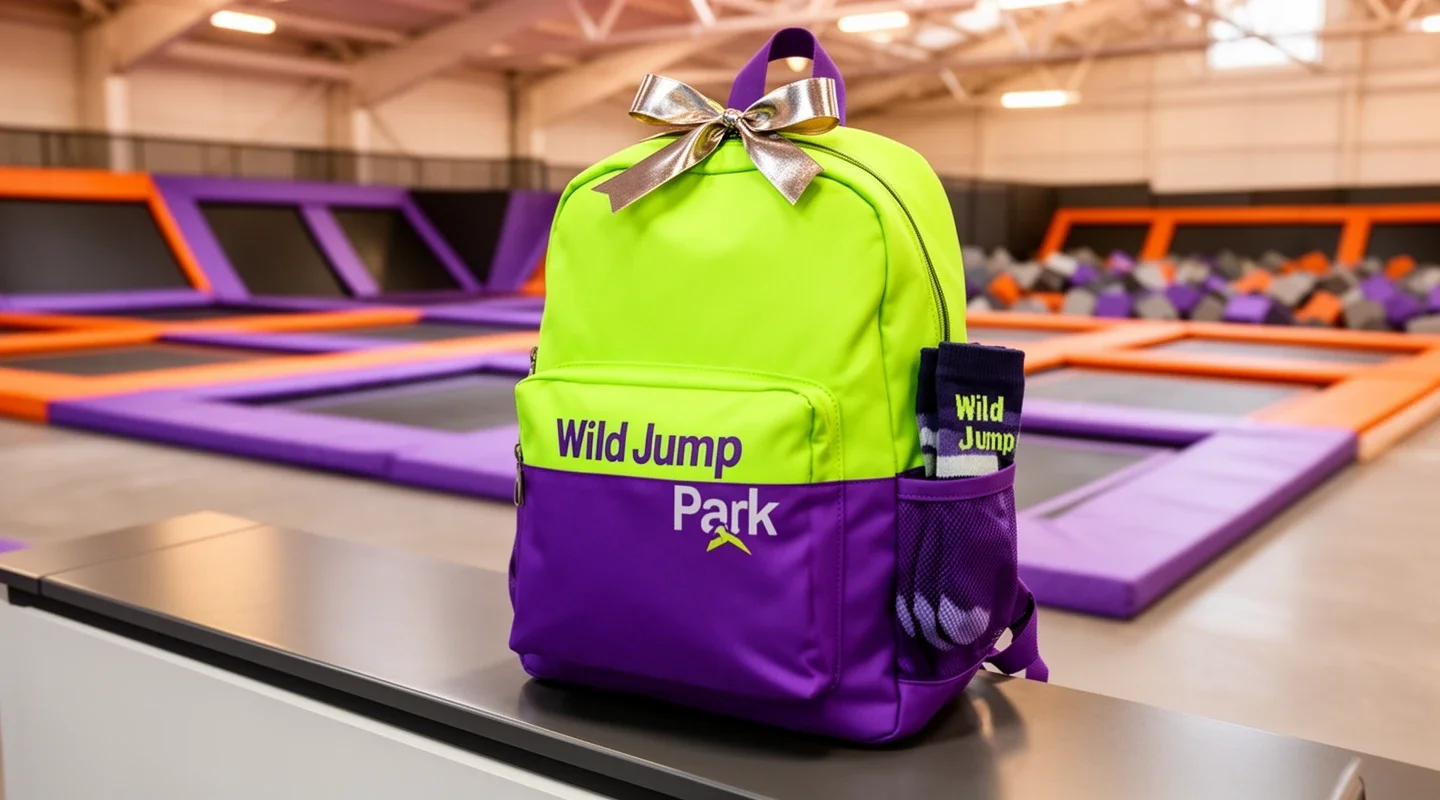 Entrada gratis de una hora y mochila exclusiva para el cumpleañero.