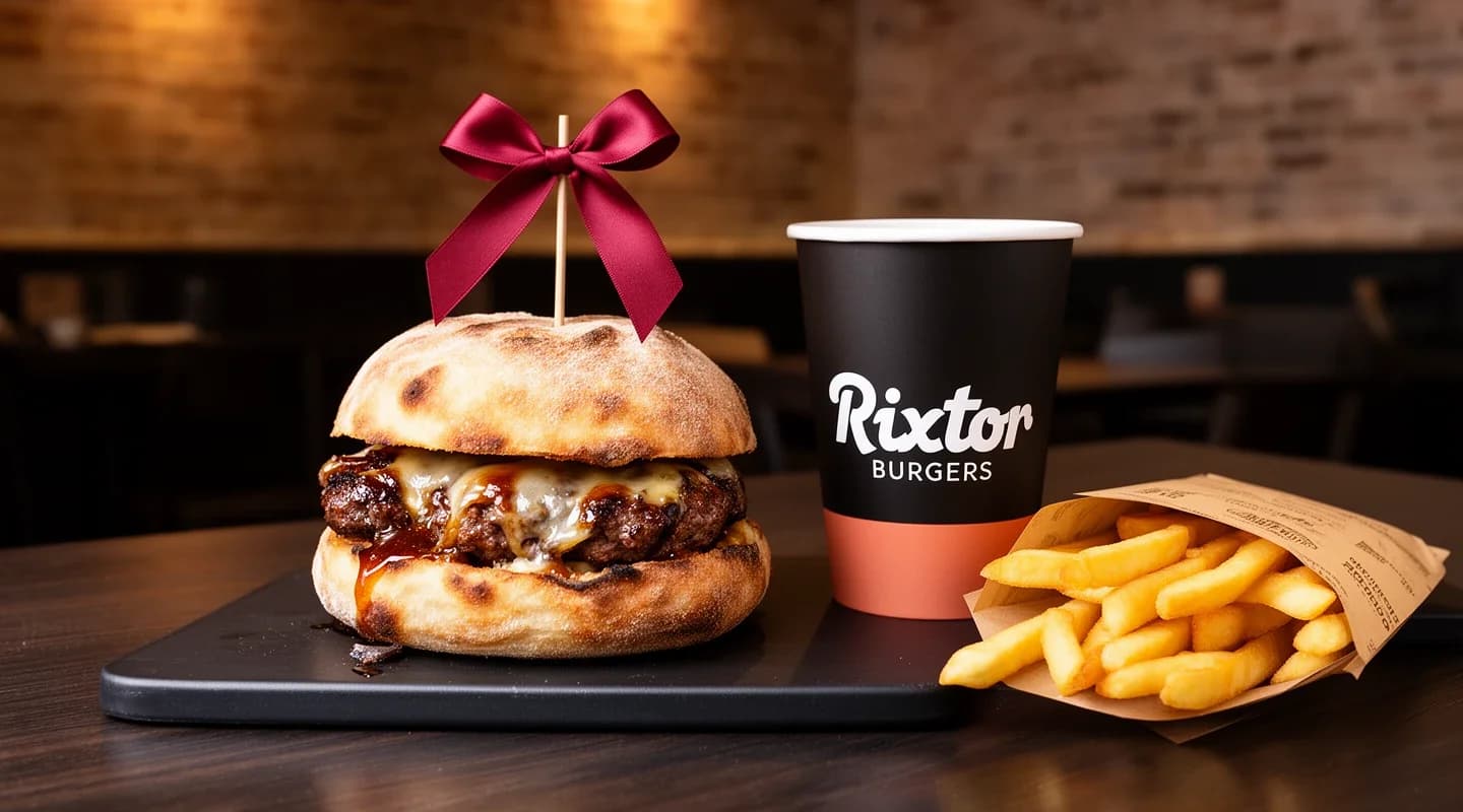 Hamburguesa gratis el día del cumpleaños.